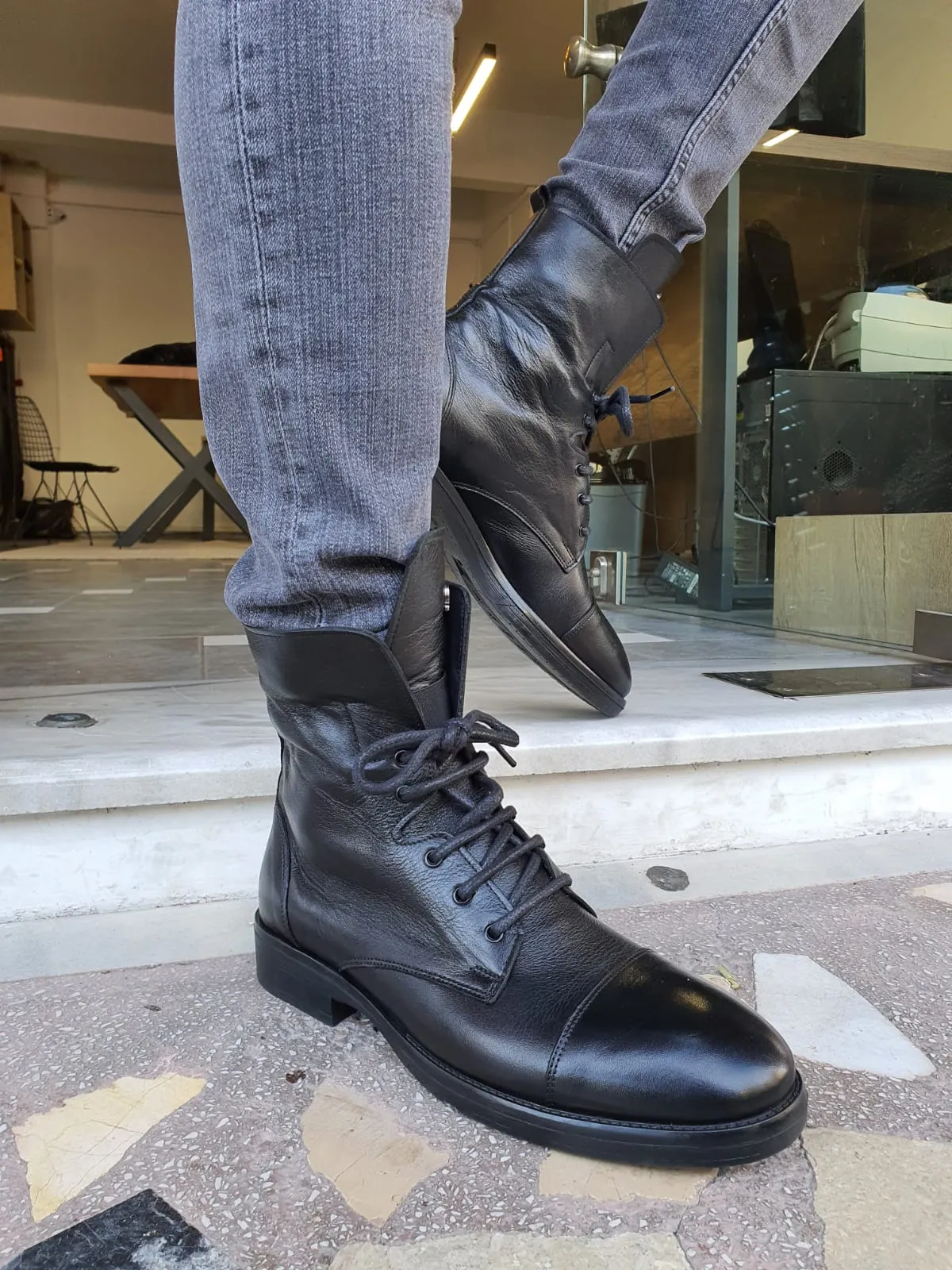 Blake Slim Fit Black Jeans