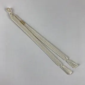 Japanese Haori Himo Ties Kimono Jacket Kimono Accessory Silk White String OJ180