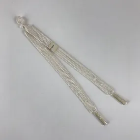 Japanese Haori Himo Ties Kimono Jacket Kimono Accessory Silk White String OJ184