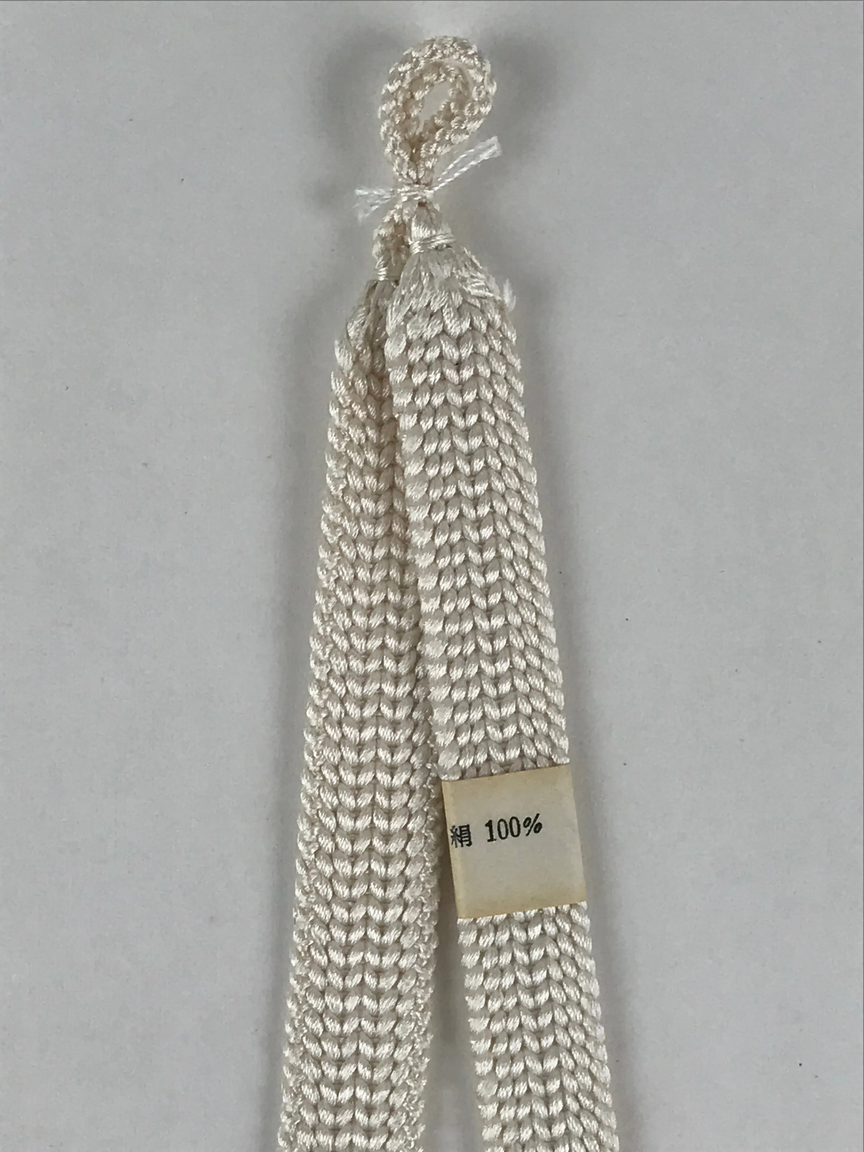 Japanese Haori Himo Ties Kimono Jacket Kimono Accessory Silk White String OJ184