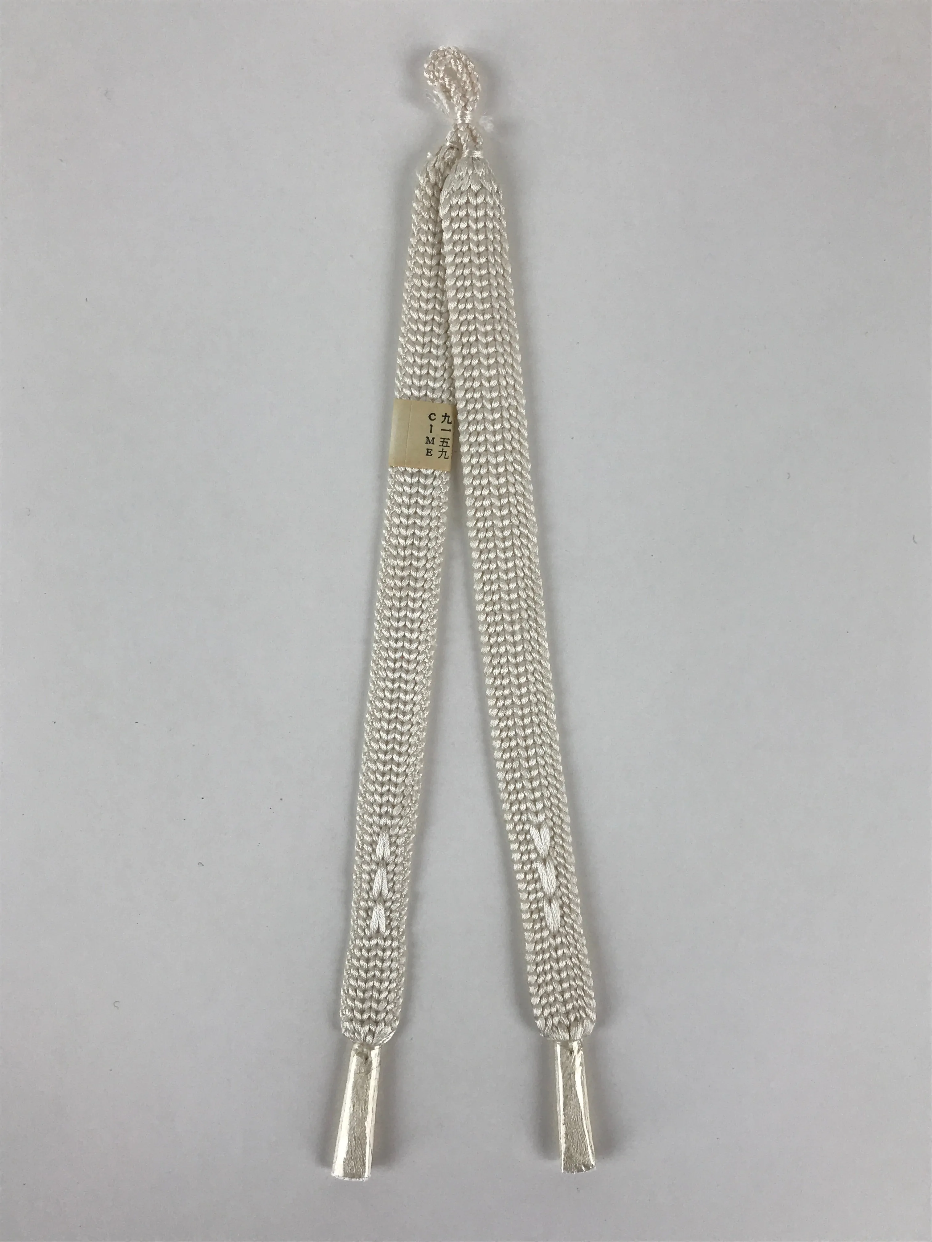 Japanese Haori Himo Ties Kimono Jacket Kimono Accessory Silk White String OJ184