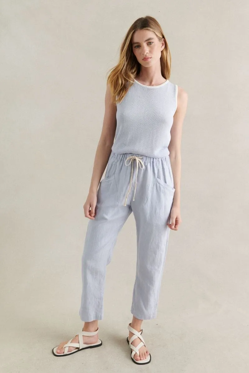 Luxe Linen Pants - Chambray