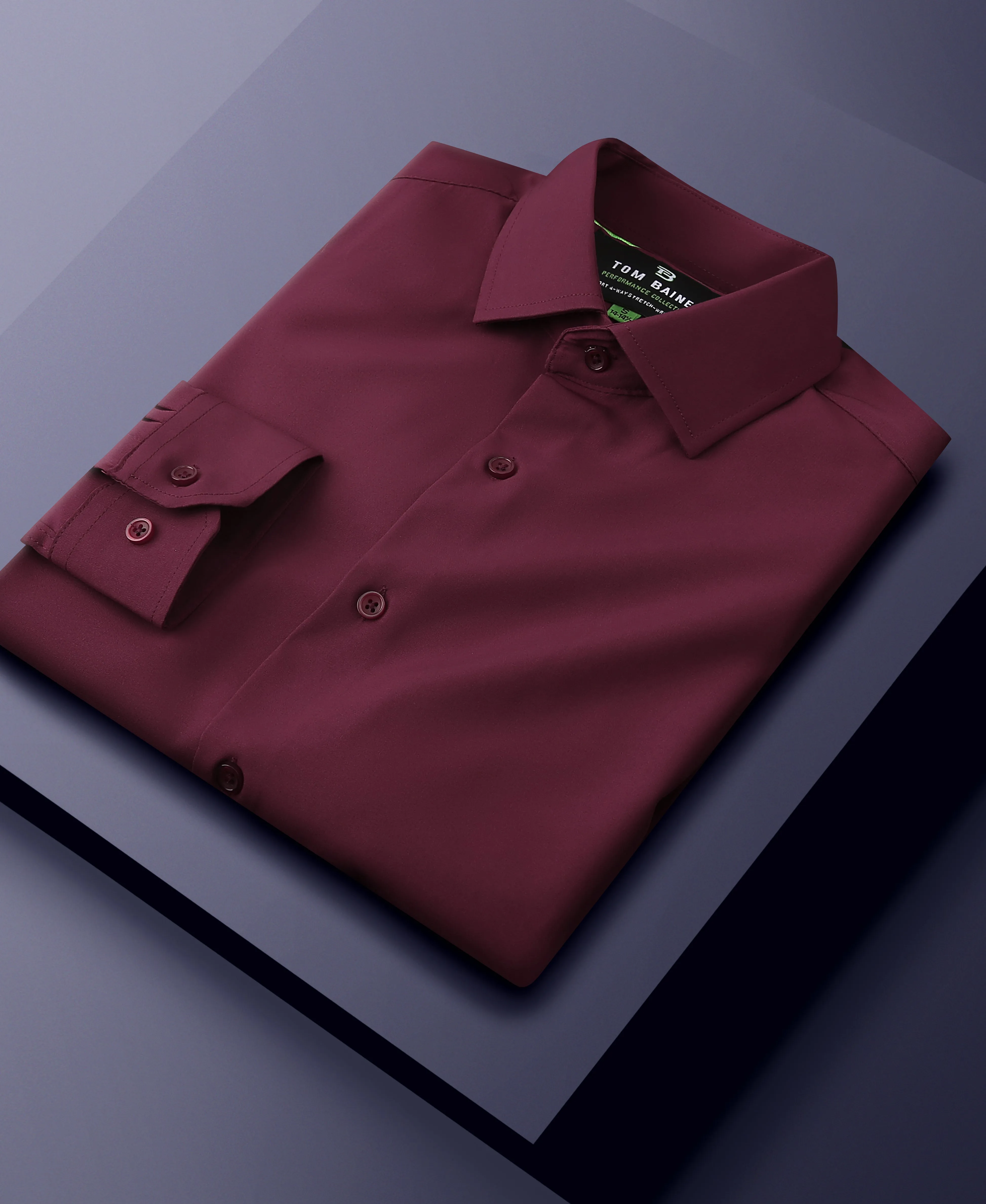 Men's Performance Stretch Solid Shirt Light Pink