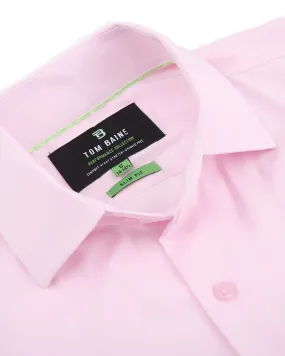 Men's Performance Stretch Solid Shirt Light Pink