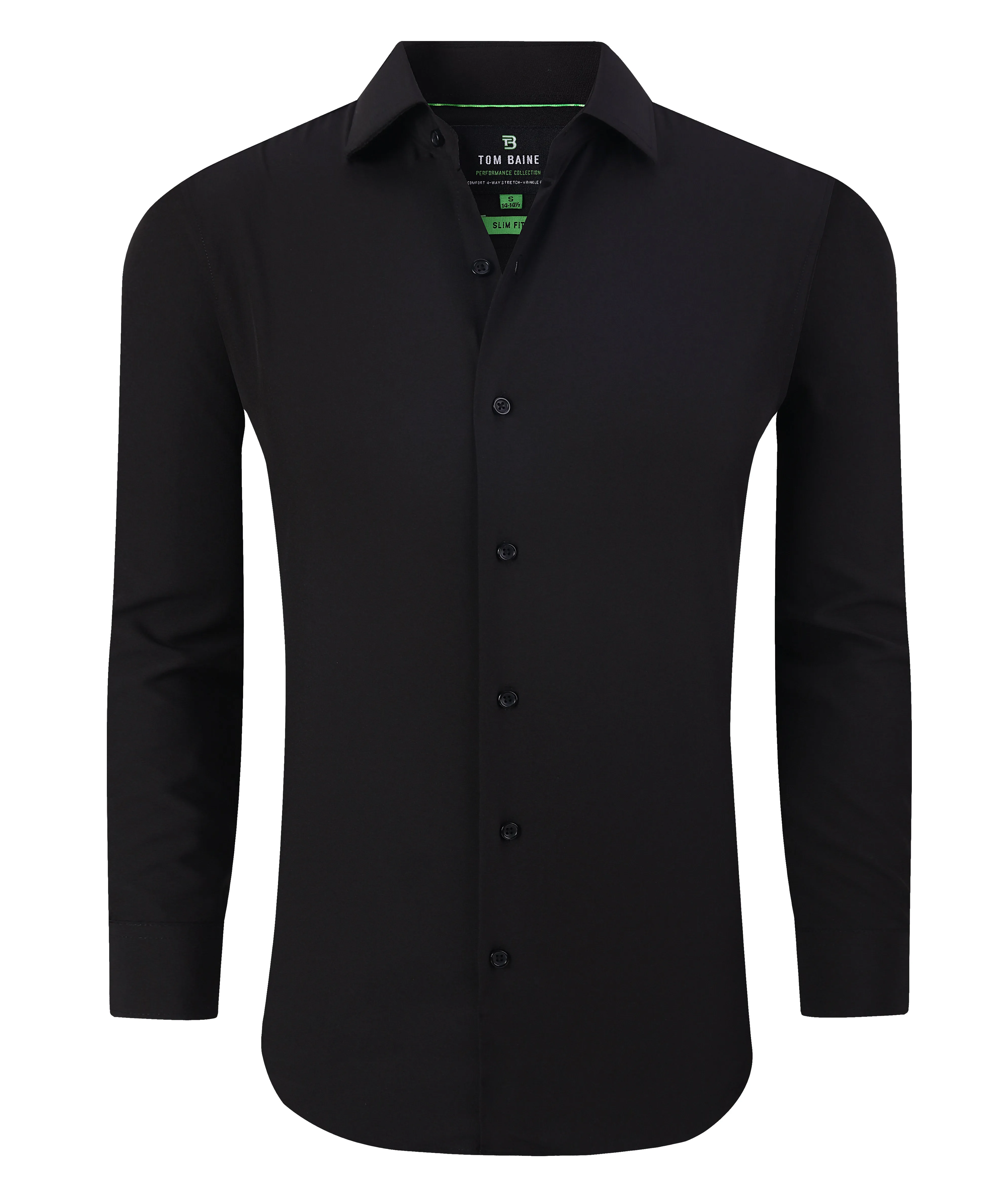 Men's Performance Stretch Solid Shirt Light Pink