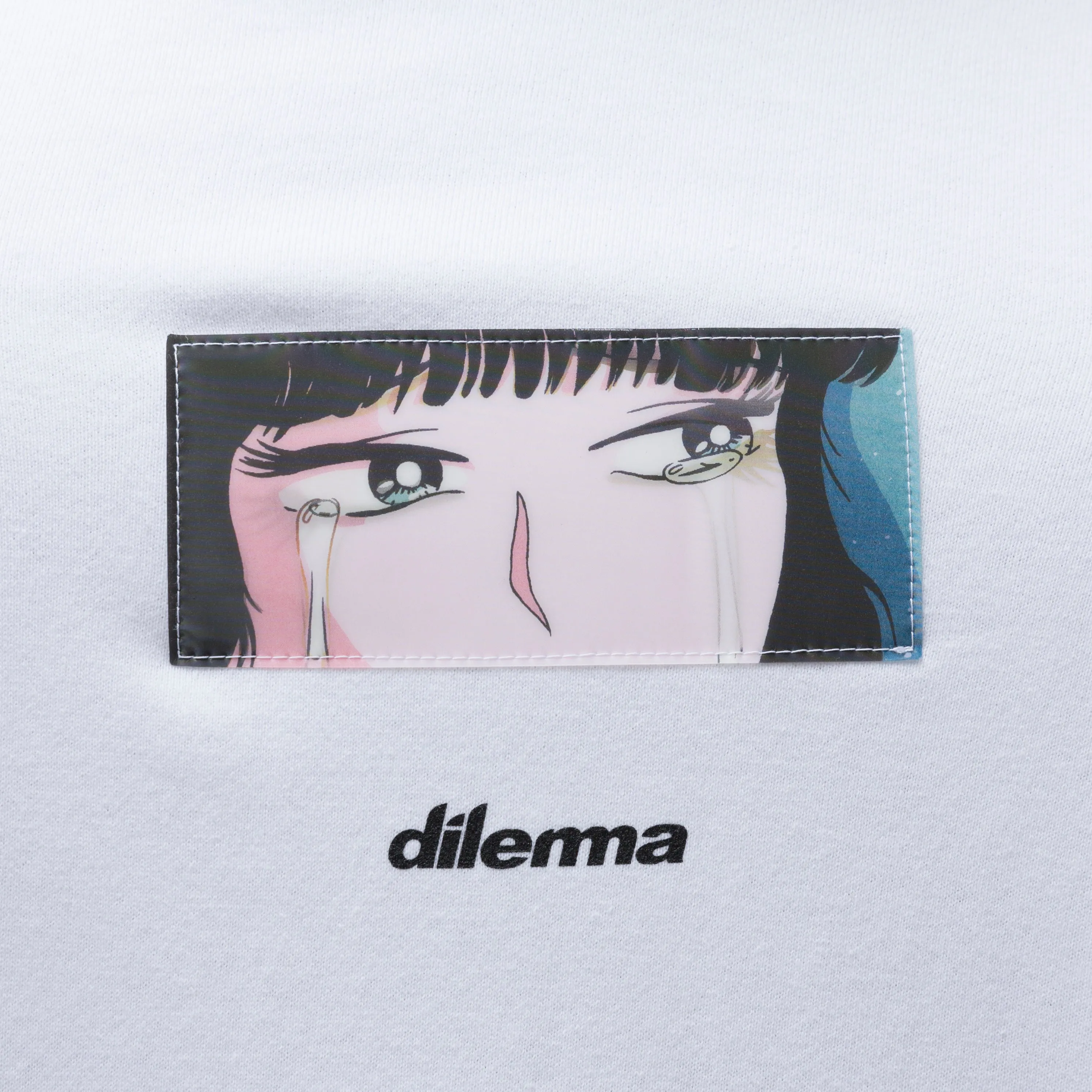 New Crying Girl Lenticular Parka/WHITE