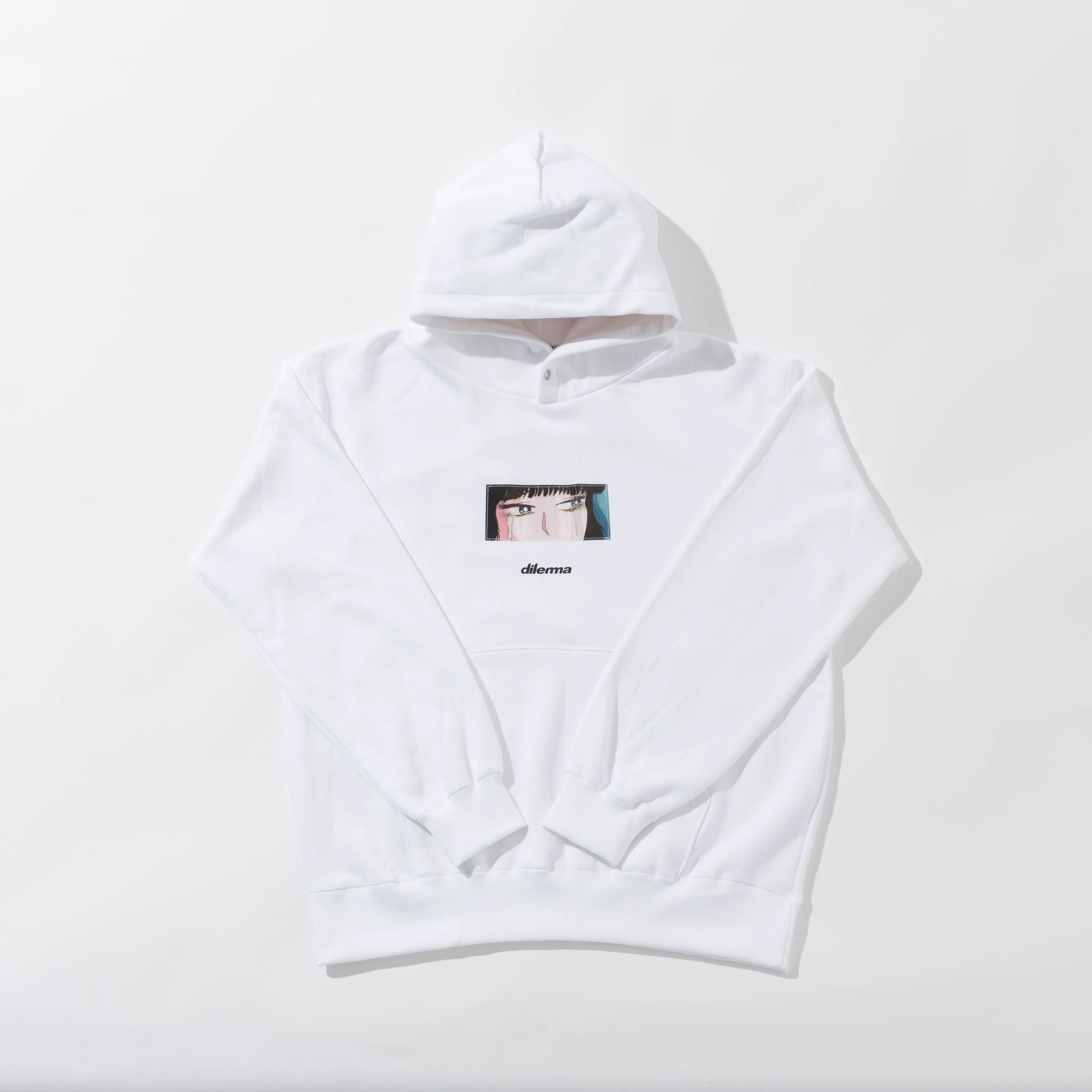 New Crying Girl Lenticular Parka/WHITE