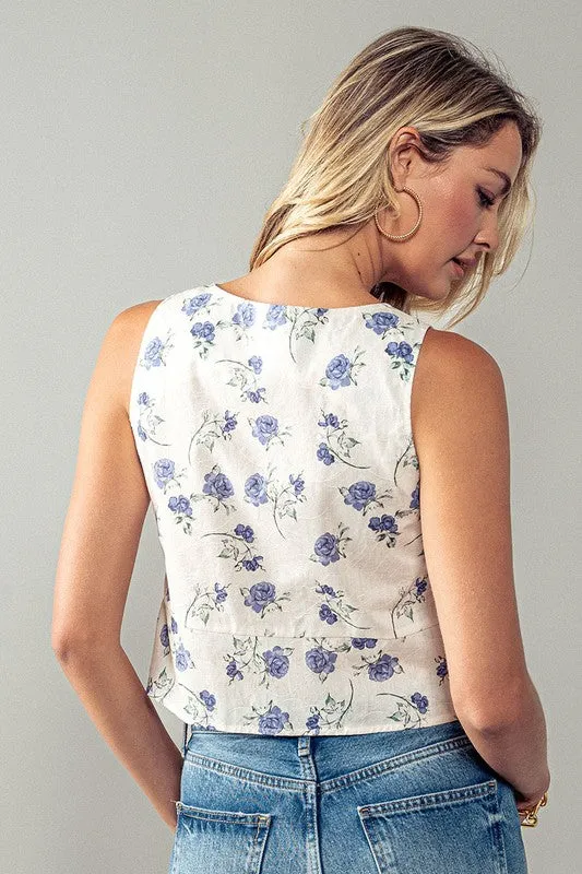Rosette Vest Cream
